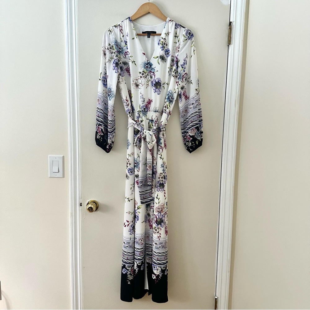 WHBM Floral Smocked Waist Maxi Dress Sz XS
